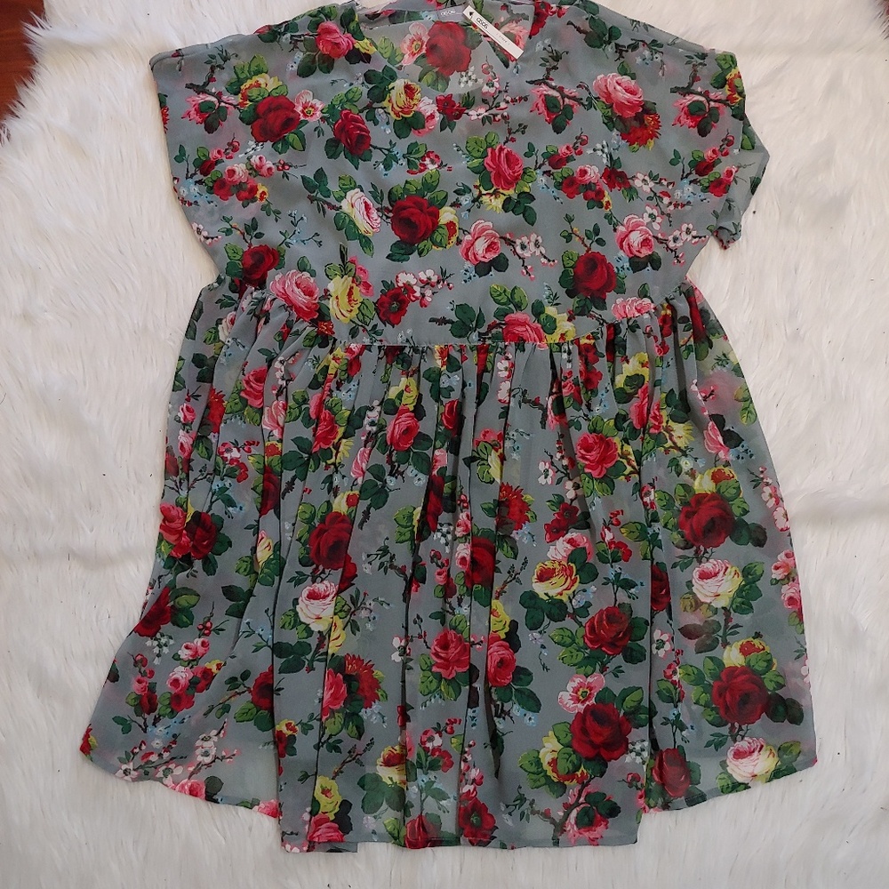 Floral Smock Dress
